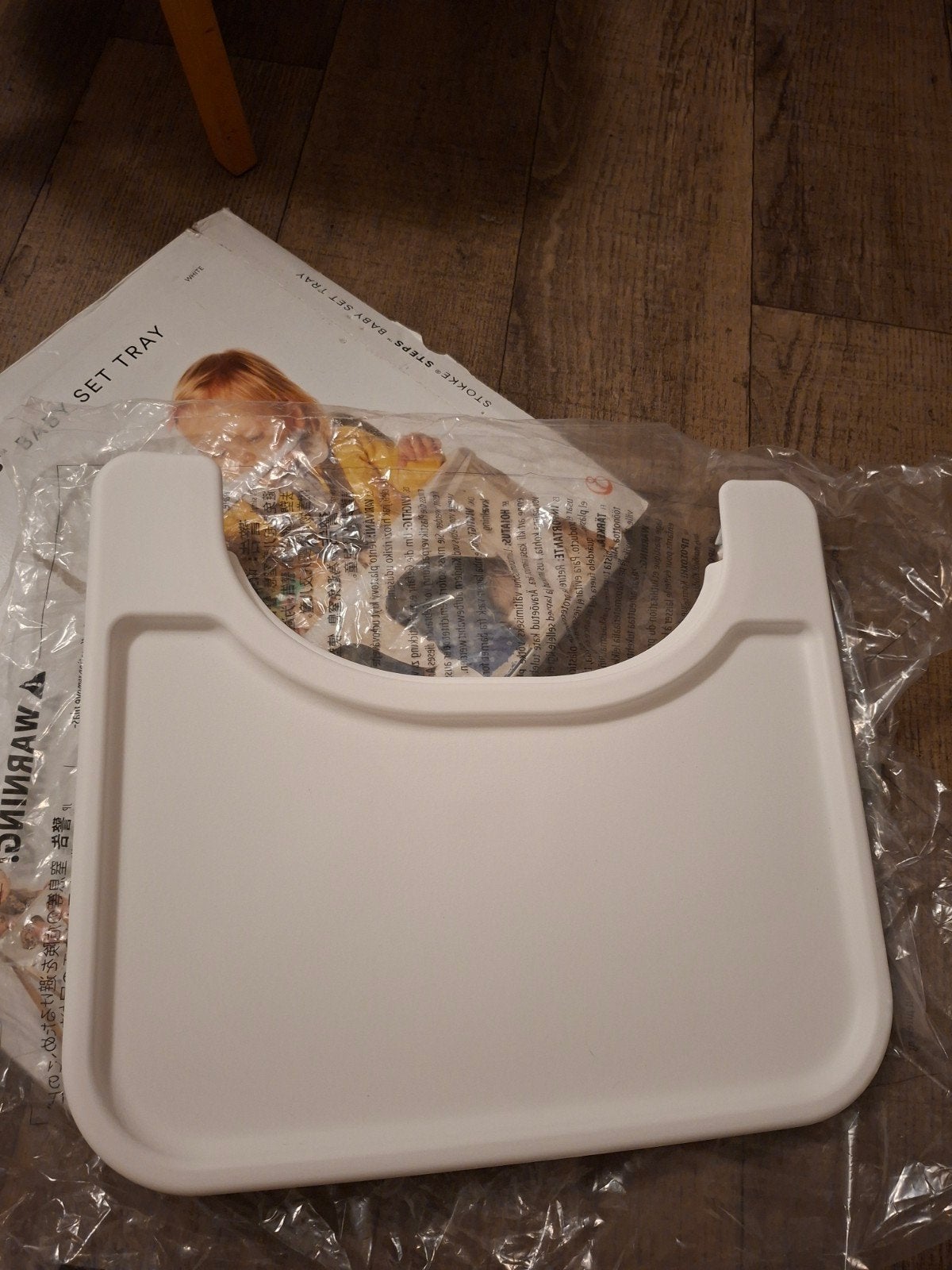 Stokke Steps Baby Set Tray - Wit, Ophalen of Verzenden, Zo goed als nieuw, Meegroeistoel, Afneembaar eetblad