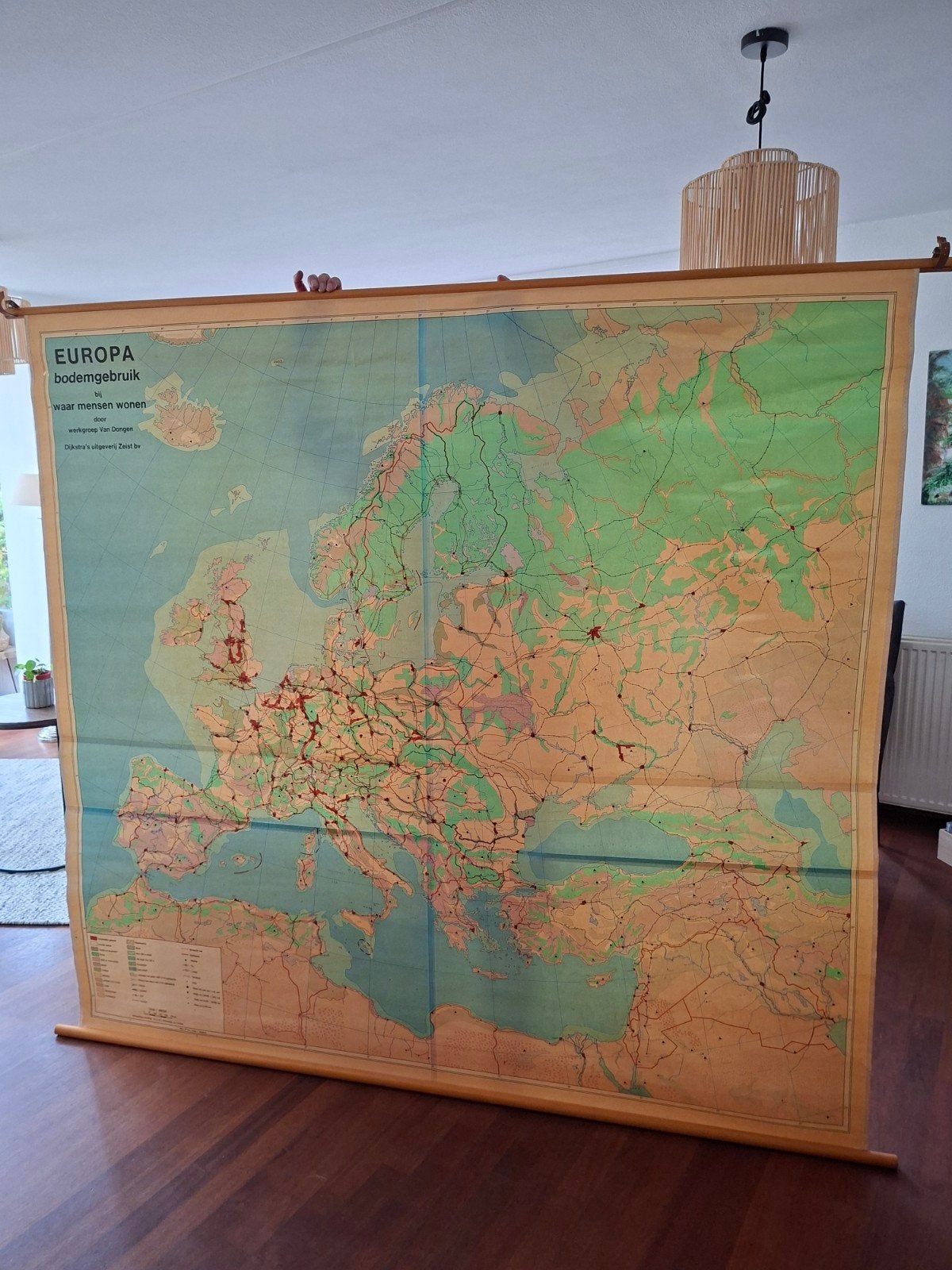 Kaart Europa: bodemgebruik en bevolkingsdichtheid (voor, Boeken, Ophalen, Gelezen, 1800 tot 2000, Landkaart