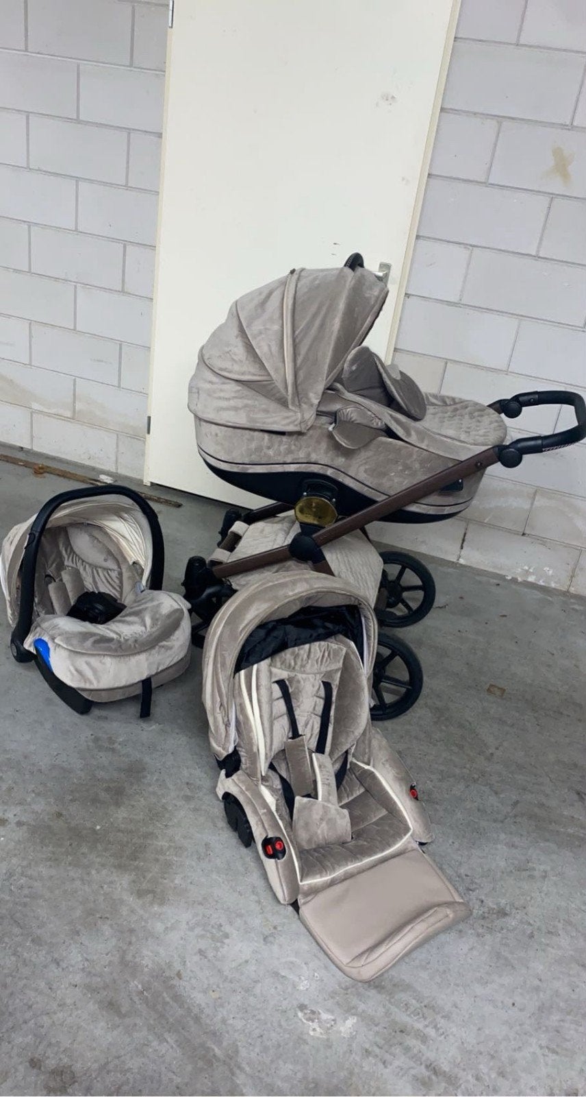 Nanan 3-in-1 Kinderwagen - Complete Set, Overige merken, Gebruikt, Met autostoeltje, Ophalen of Verzenden