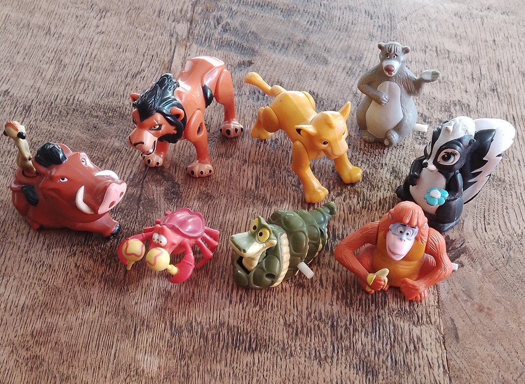 vintage McDonald Happy Meal Disney figuurtjes, Ophalen of Verzenden, Zo goed als nieuw