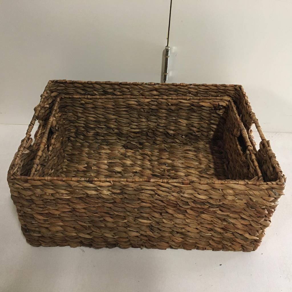 Set van 2 manden – waterhyacint - handgemaakt - TTM Wonen, Huis en Inrichting, Woonaccessoires | Schalen en Manden, TTM Wonen, Meubels – (Perzische) Tapijten en Woonaccessoires