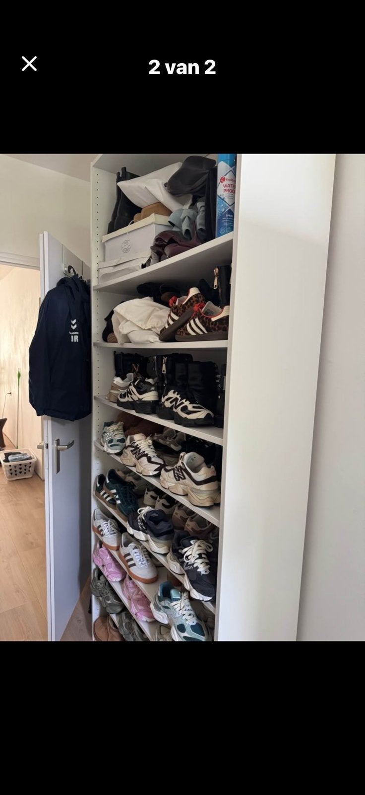 Pax kast + 8 planken schoenen/kleding kast, Huis en Inrichting, Kasten | Kledingkasten, Ophalen, 200 cm of meer, 50 tot 100 cm