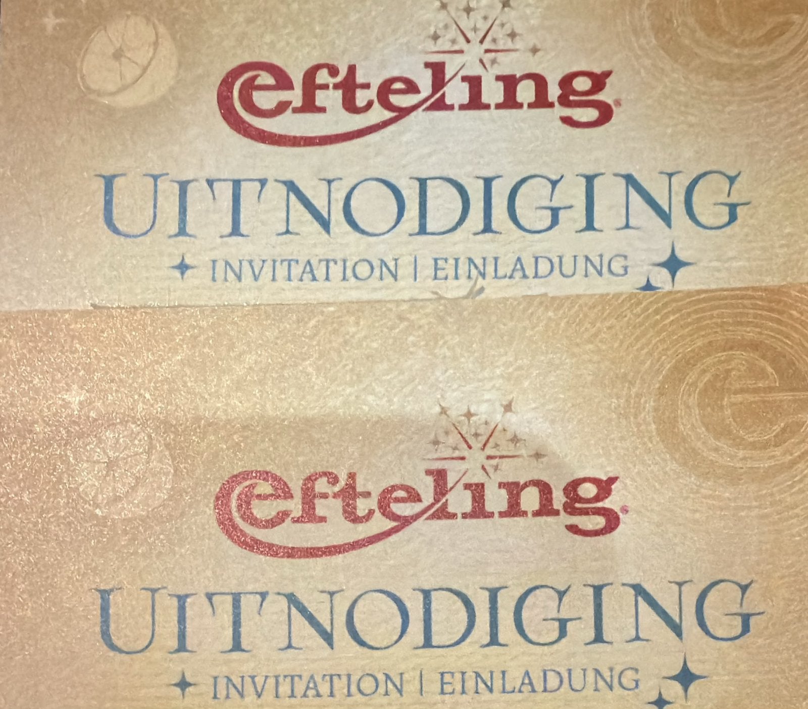 Entree tickets efteling, Drie personen of meer, Ticket of Toegangskaart