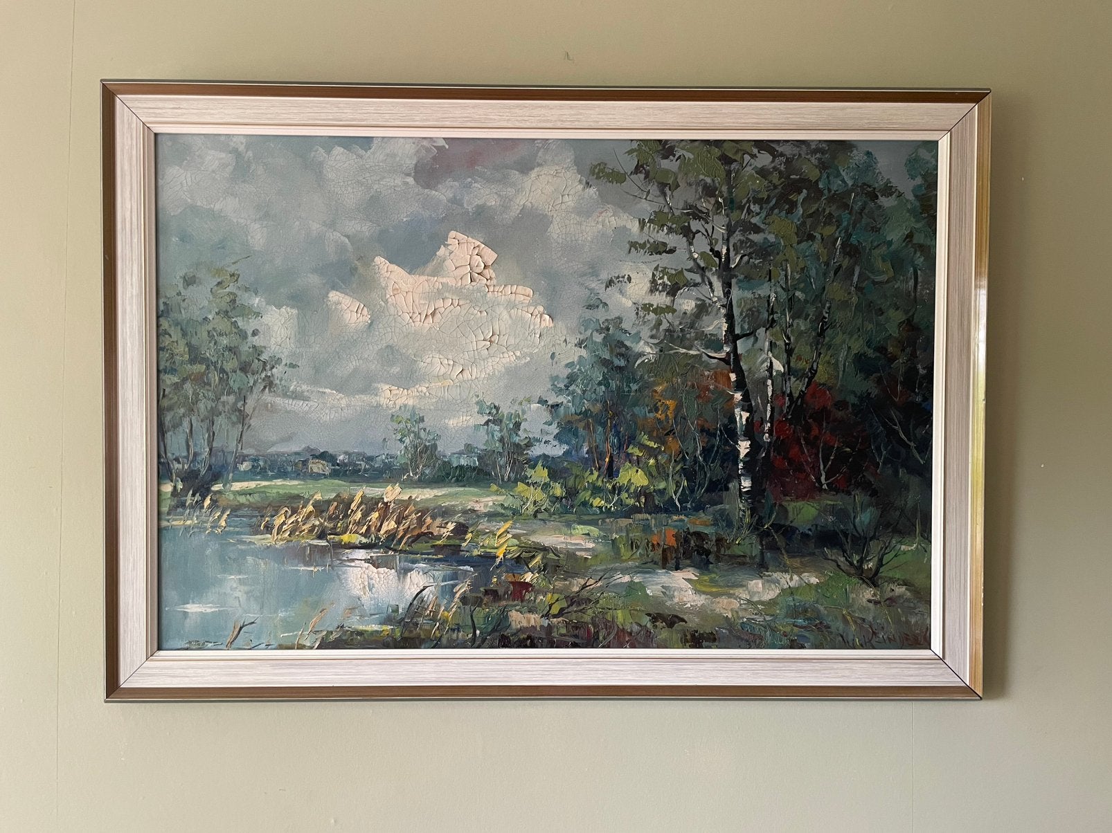 Olieverf schilderij W Reinders, Ophalen of Verzenden