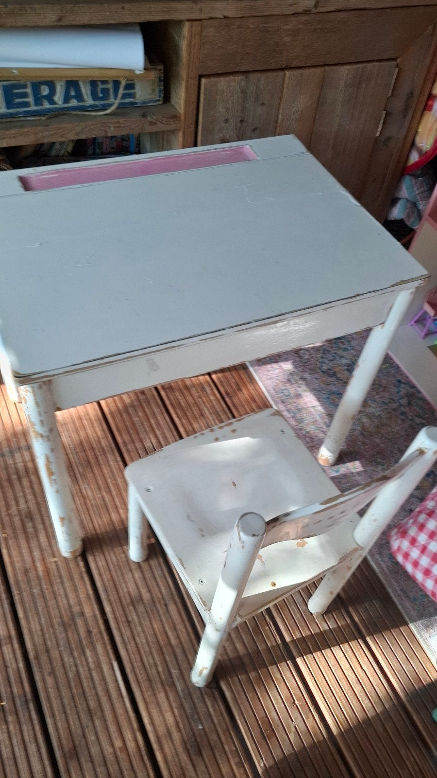 Kinderbureau met stoeltje, Caravans en Kamperen, Ophalen, Campingstoel