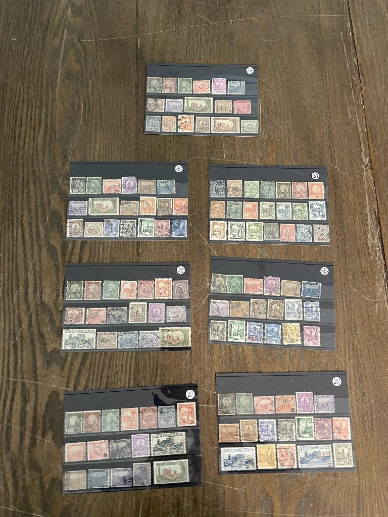 oude postzegels Tunesie 7 kaarten, Verzenden, Overige landen, Gestempeld