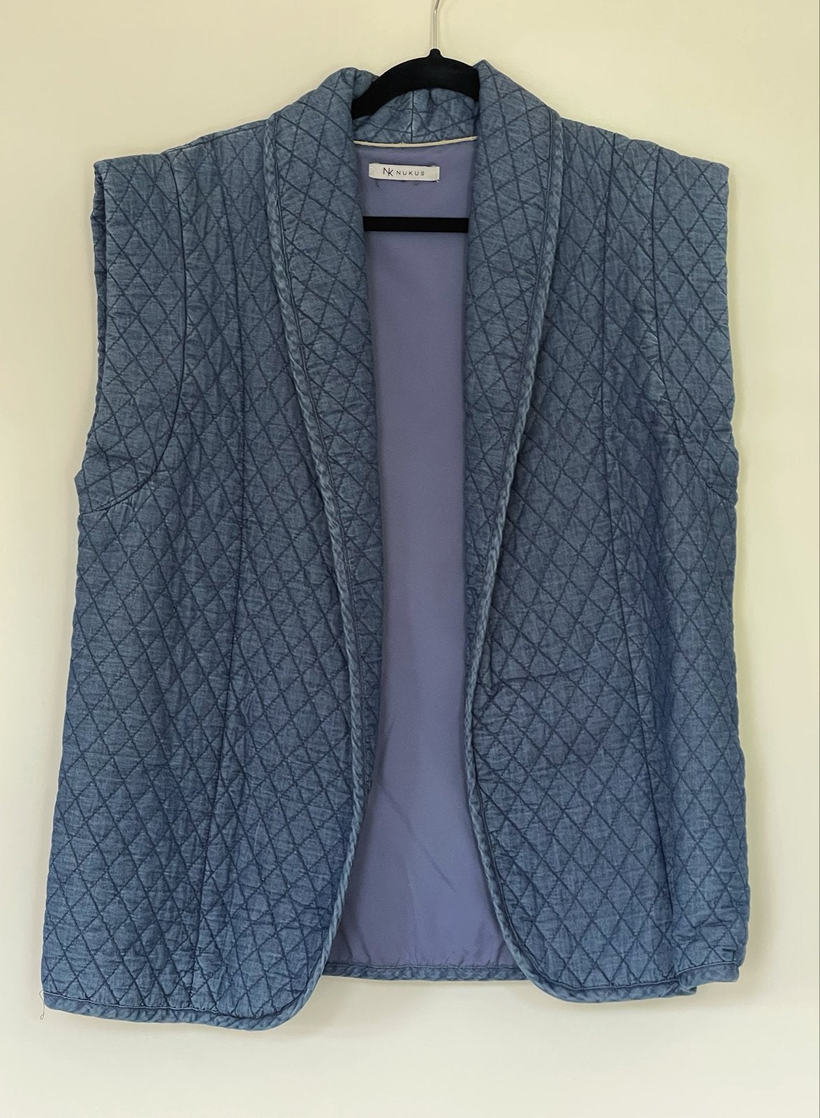 Nukus spijker gilet maat XL, z.g.a.n., Ophalen of Verzenden, Zo goed als nieuw, Maat 46/48 (XL) of groter, Blauw