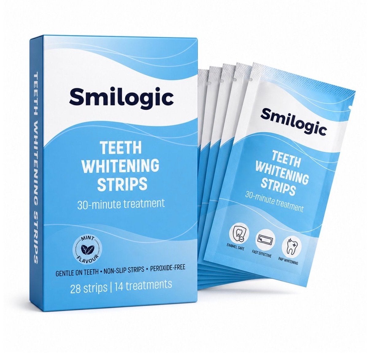 Smilogic Teeth Whitening Strips - Nieuw & Ongeopend, Ophalen of Verzenden, Nieuw, Gehele gezicht, Reiniging
