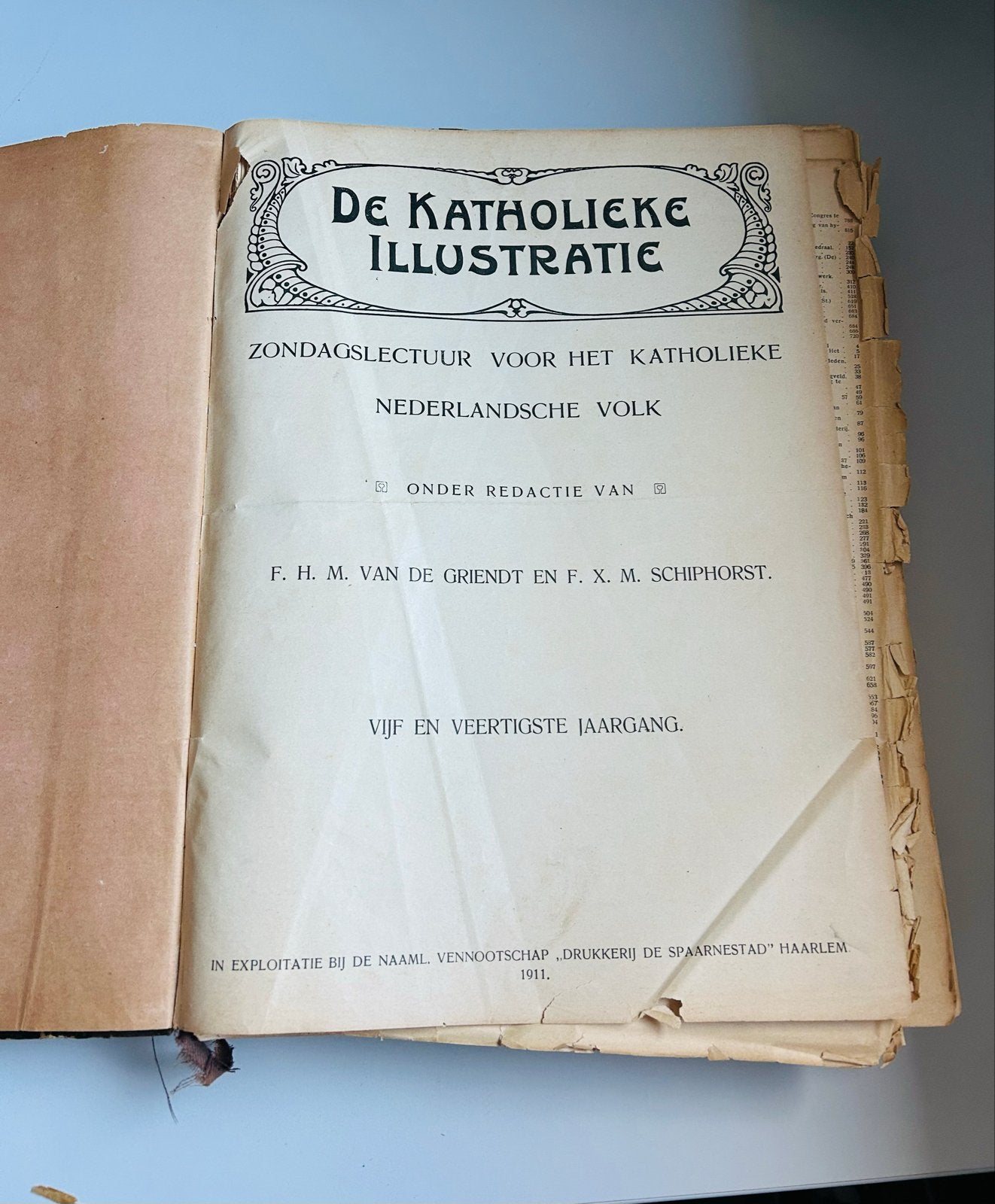 De Katholieke Illustratie - 45e Jaargang (1911), Antiek en Kunst, Antiek | Boeken en Bijbels, Ophalen of Verzenden