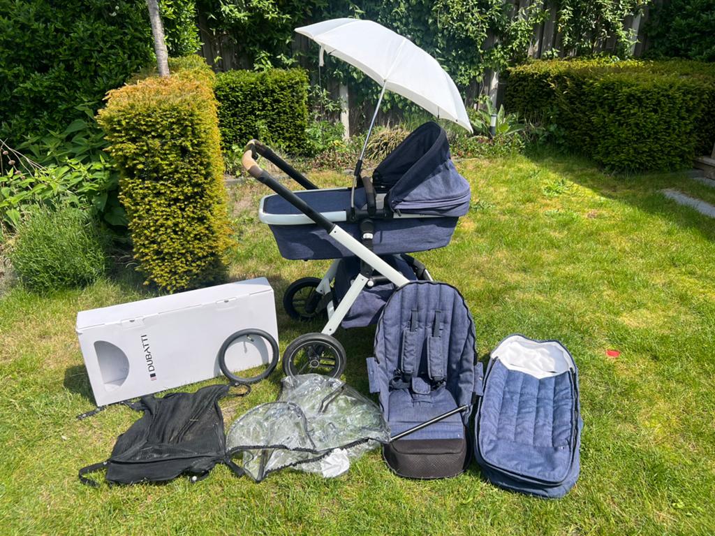 Accosoirres Dubatti kinderwagen, Verstelbare duwstang, Zo goed als nieuw, Ophalen, Kinderwagen