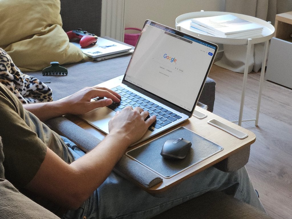 Laptoptafel voor thuiswerken, Ophalen, Gebruikt