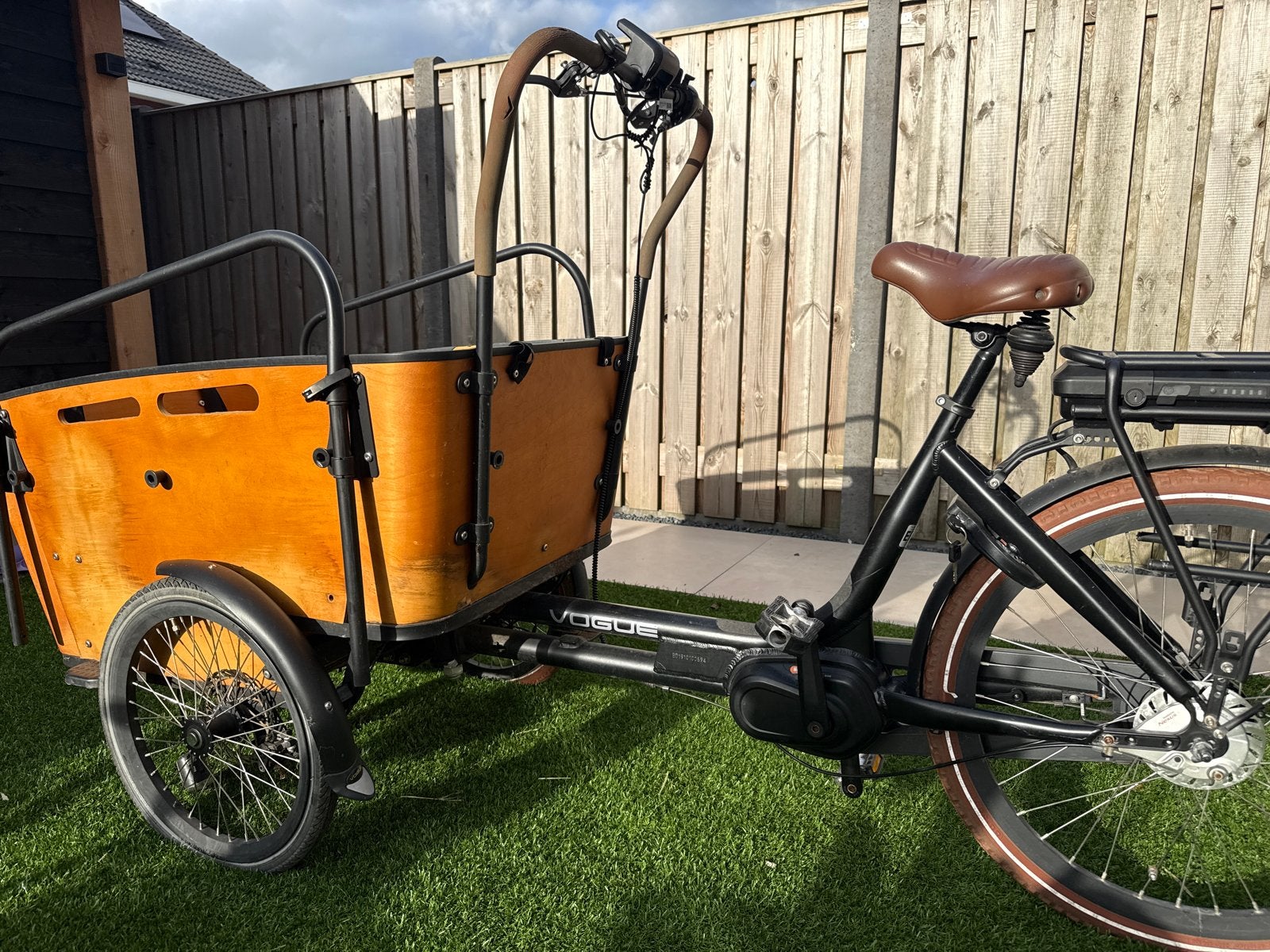 Vogue Bakfiets Elektrisch - Perfect voor Gezin en Goederen, 4 kinderen of meer, Gebruikt, Elektrisch, Schijfrem