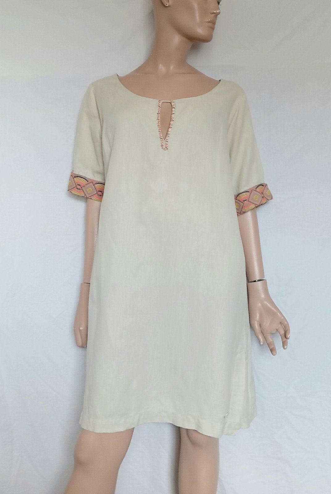 DIDI Jurk , Maat 44 ( XL ) , LINNEN , KATOEN, Overige kleuren, Maat 42/44 (L), Ophalen of Verzenden, Zo goed als nieuw