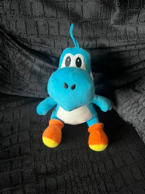 Blauwe Yoshi knuffel 18 cm groot, Overige merken, Overige typen, Blauw, Ophalen of Verzenden