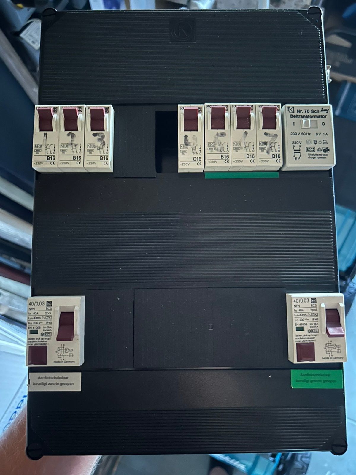 Meterkast 1 fase zeer nette staat., Doe-het-zelf en Verbouw, Elektra en Kabels, Ophalen, Gebruikt, Overige typen