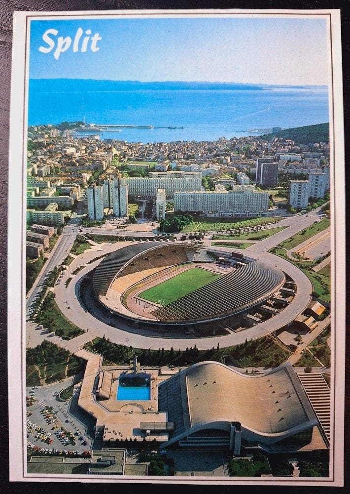 Stadion ansichtkaart Split, Ophalen of Verzenden, Zo goed als nieuw, Buitenlandse clubs, Poster, Plaatje of Sticker