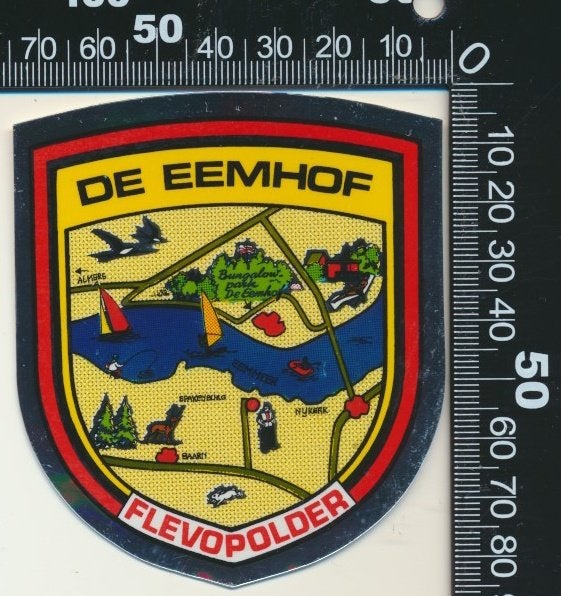Sticker: De Eemhof - Flevopolder (2), Ophalen of Verzenden, Zo goed als nieuw, Bedrijf of Vereniging