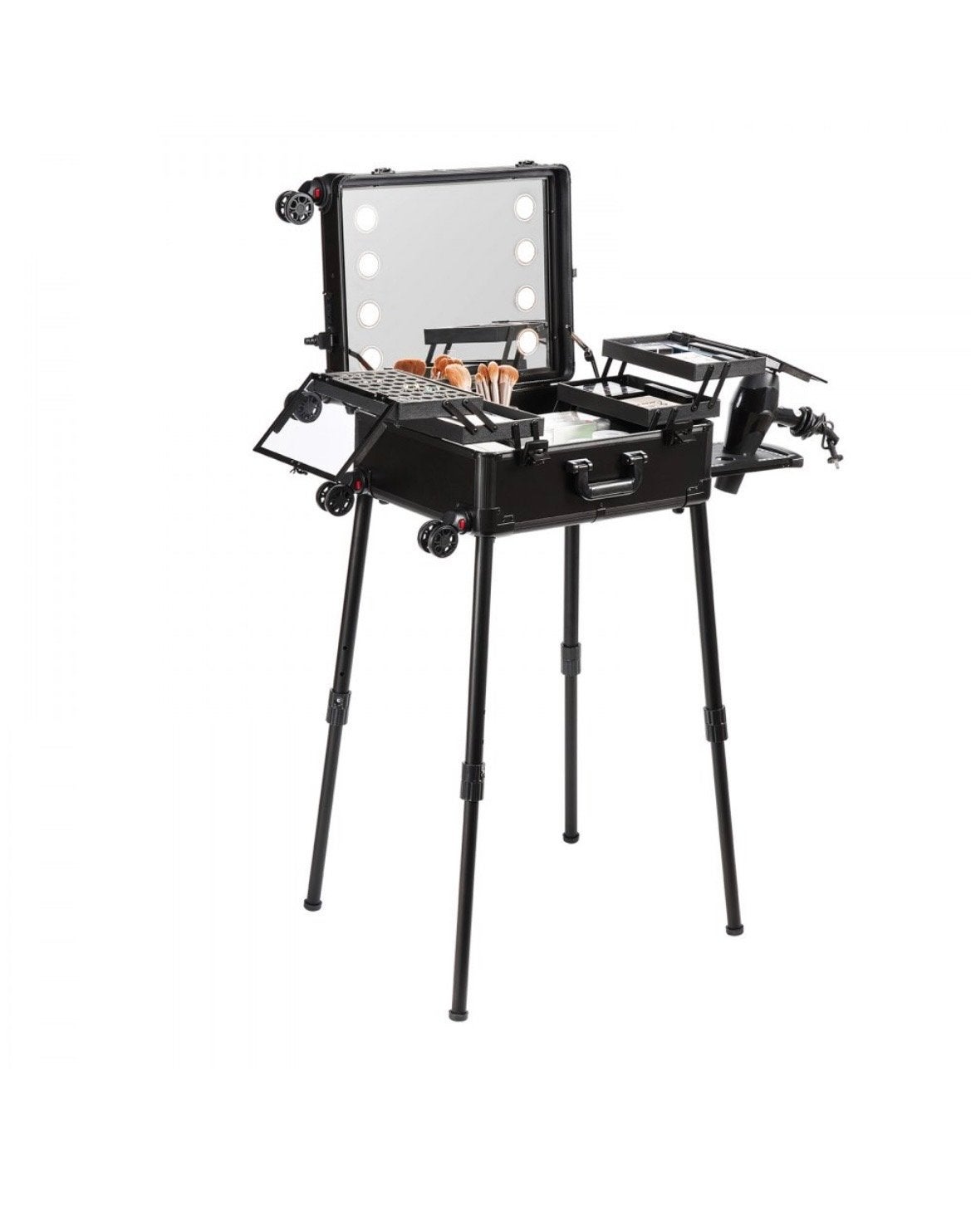 Nieuwe VEVOR professionele kappers-/beautykoffer, Ophalen, Zwart, Nieuw, Met slot
