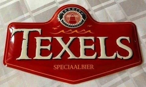 Texels bier bord -Texels Schildje - Texelse Bierbrouwerij, Ophalen of Verzenden, Zo goed als nieuw, Reclamebord