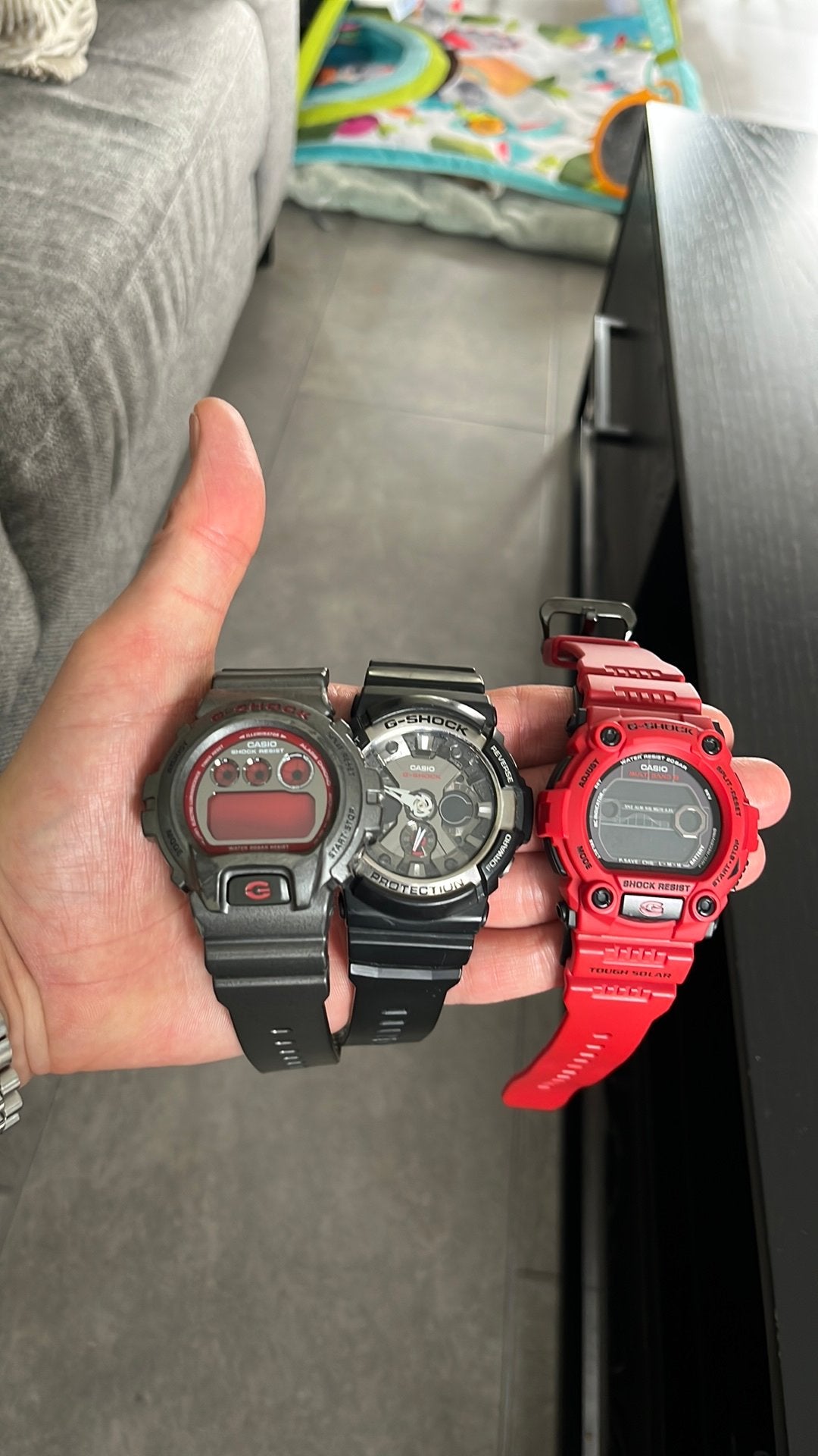 Casio G-Shock set 3 stuks, Casio, Kunststof, Verzenden, Polshorloge