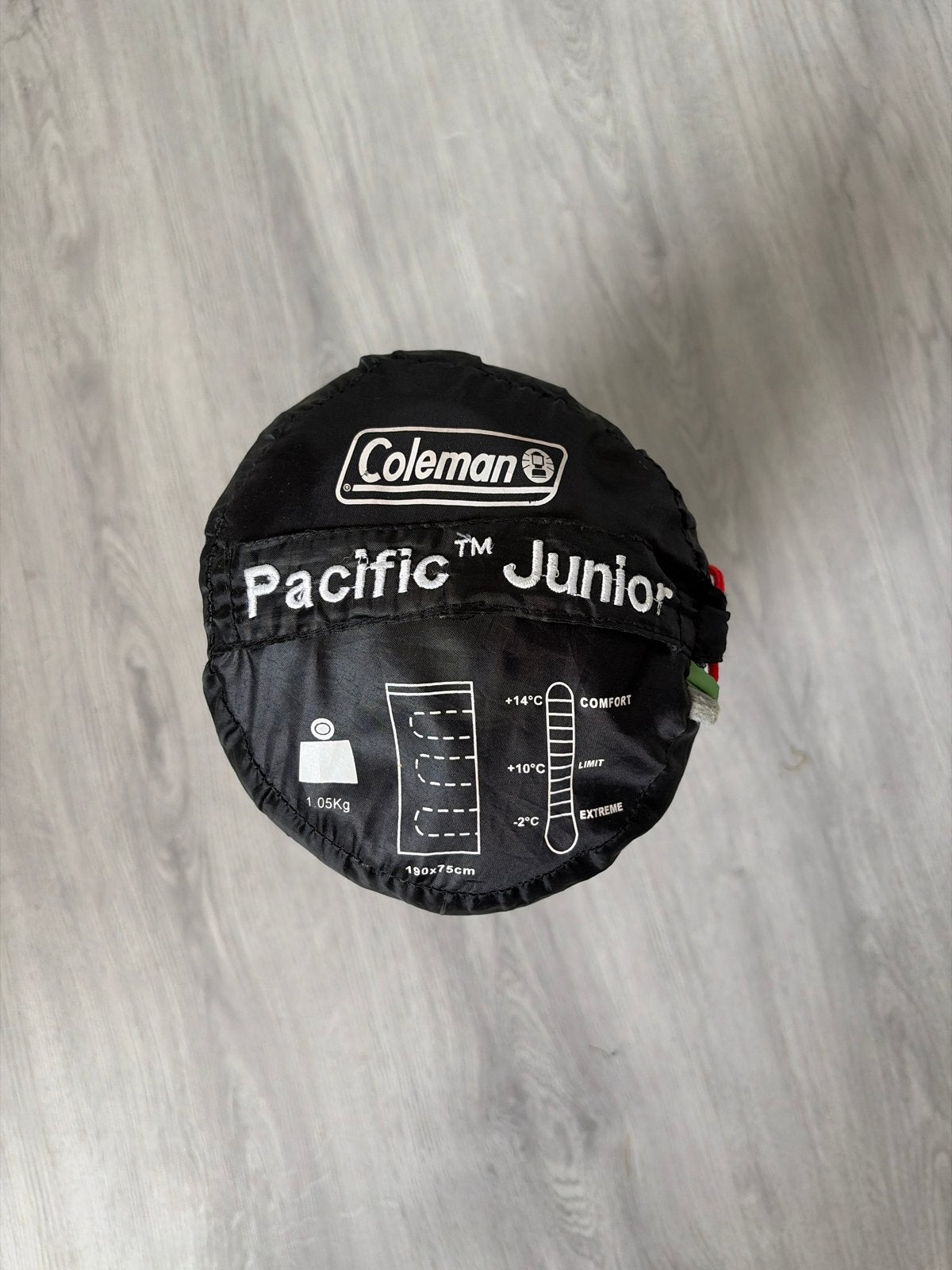 Coleman Pacific Junior Slaapzak - Groen, Caravans en Kamperen, Slaapzakken, Ophalen of Verzenden, Gebruikt