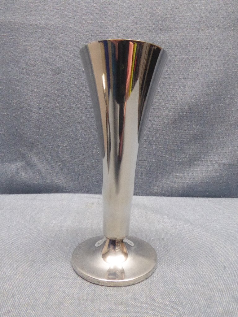 Vaas verzilverd | hoogte 14,5cm - kelk 5,7cm - voet 6cm, Ophalen of Verzenden