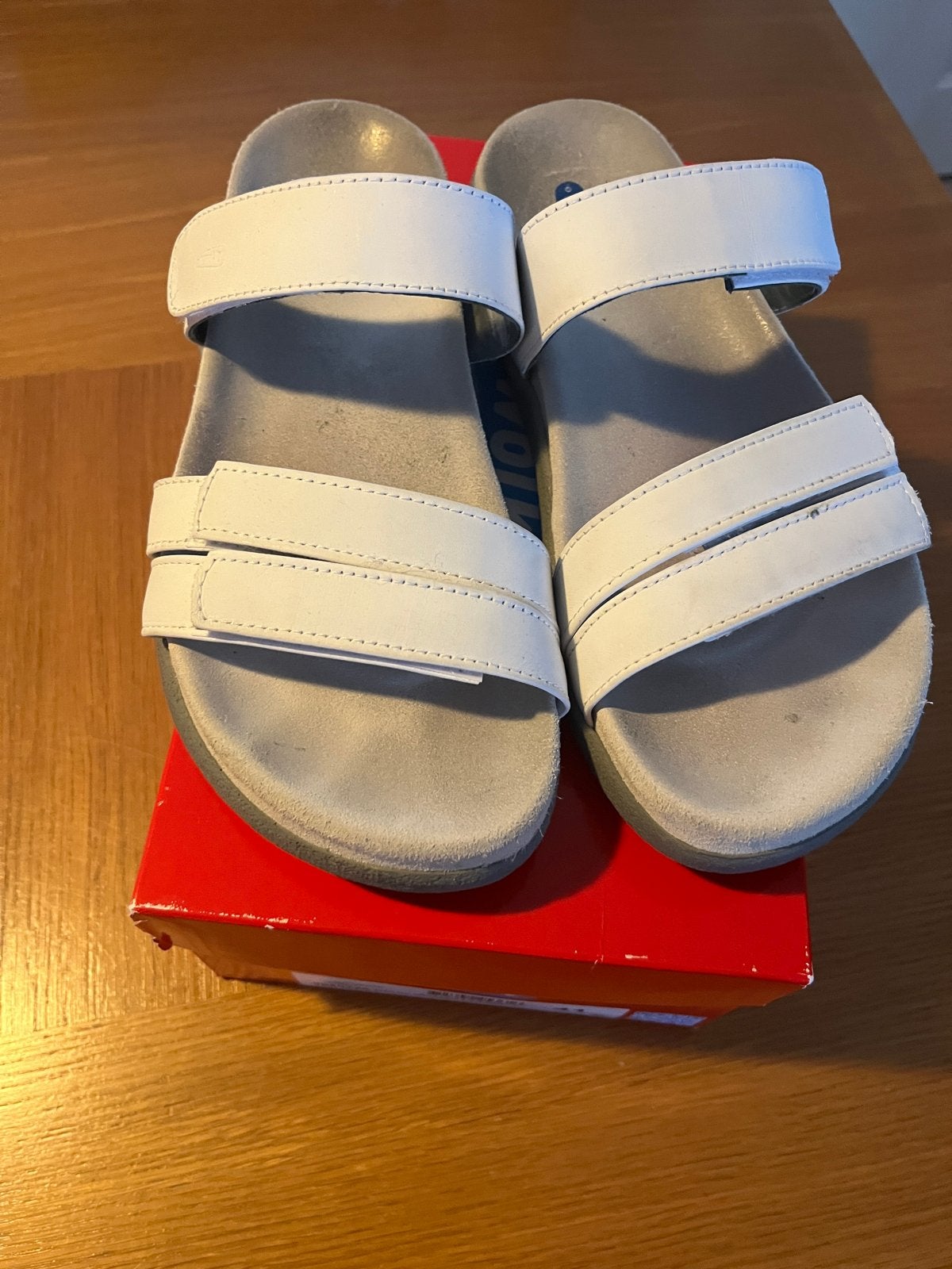 Wolky Cirrus Dames Leren Sandalen Maat 41 Wit, Ophalen, Wit, Sandalen of Muiltjes, Gedragen