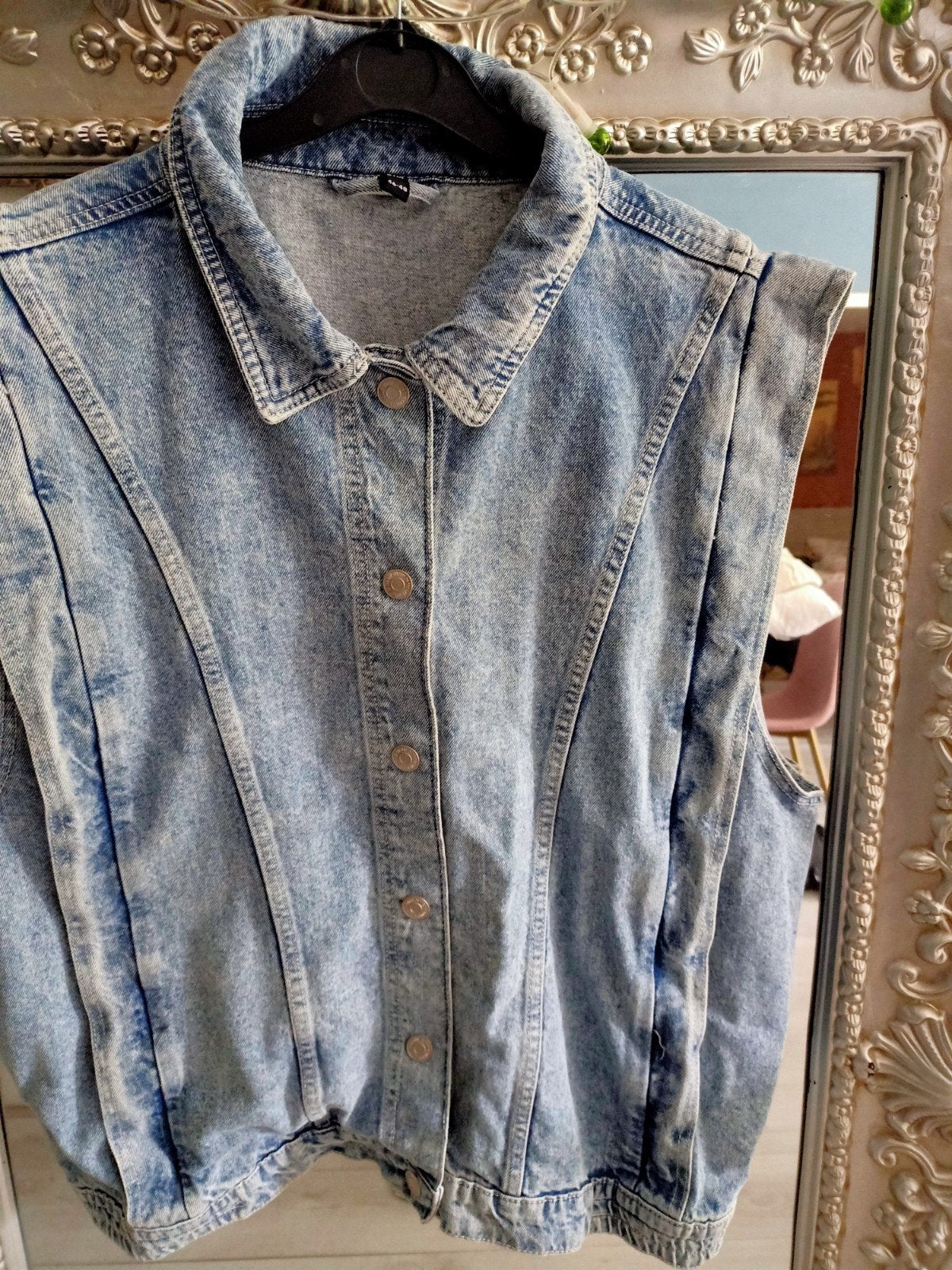 Nieuw! Spijker hesje maar 46/48, Ophalen of Verzenden, Nieuw, Maat 46/48 (XL) of groter, Blauw