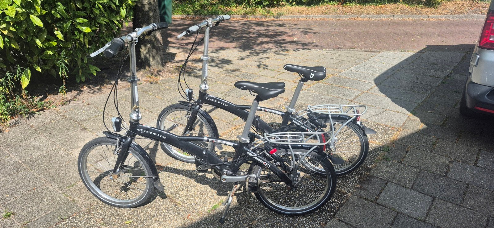 Gazelle Tranza Pure opvouwbare fietsen (2 stuks), Ophalen, 20 inch of meer, Gebruikt, Totaal opvouwbaar