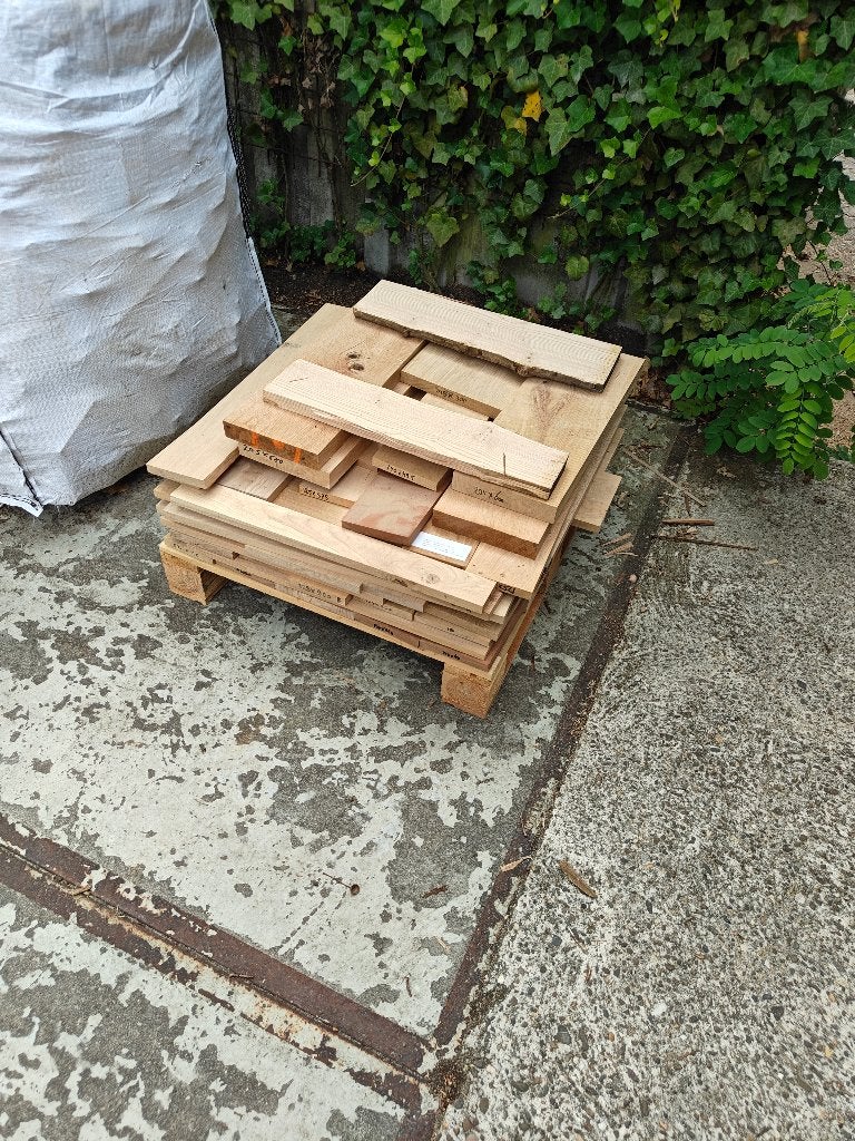 Korte stukjes meubelhout, Doe-het-zelf en Verbouw, Hout en Planken, Ophalen, Minder dan 25 mm, Eiken, Nieuw