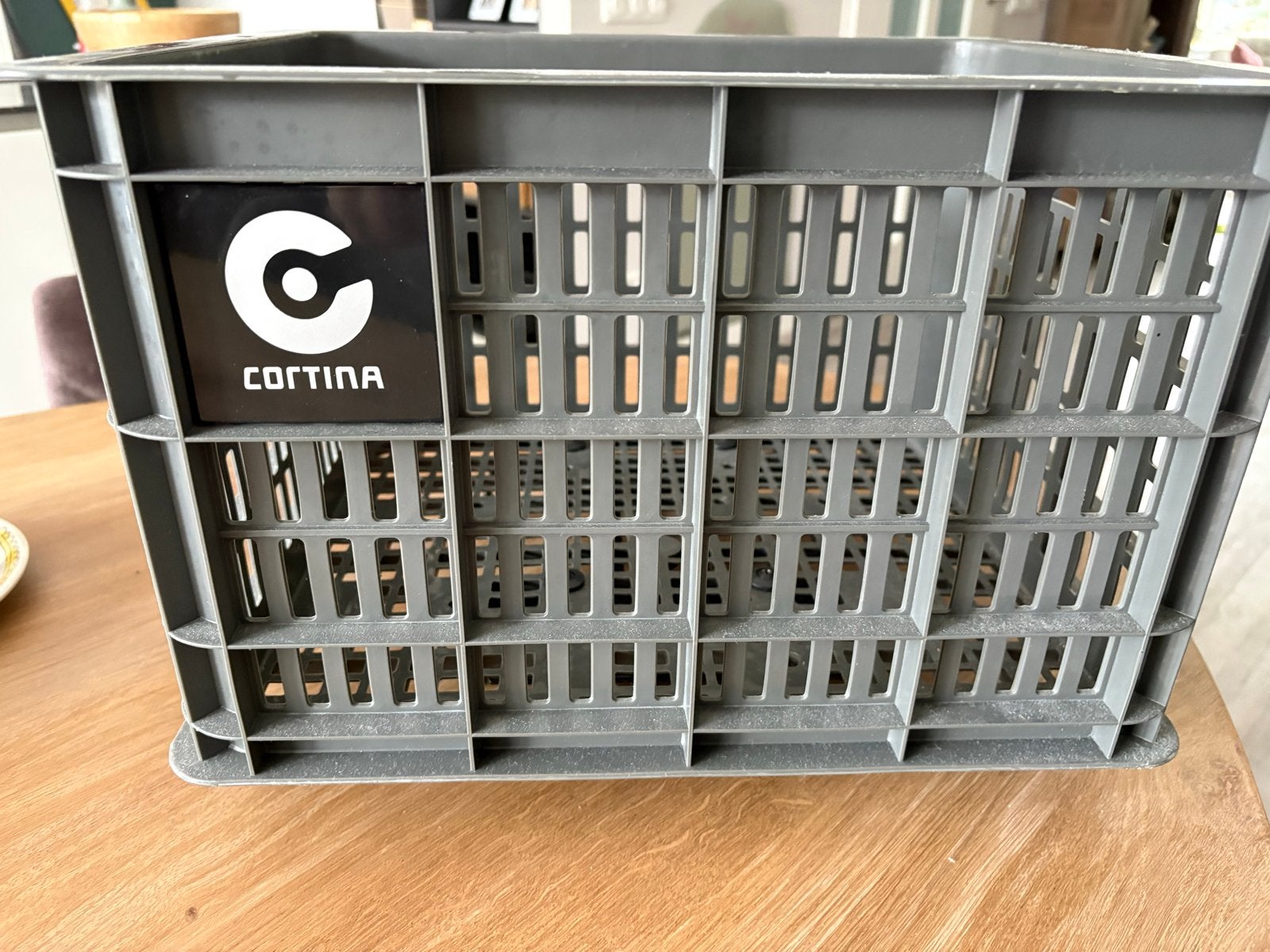 Cortina fietsmand/krat met kliksysteem - Grijs, Ophalen, Gebruikt, Overige typen, Minder dan 20 kg