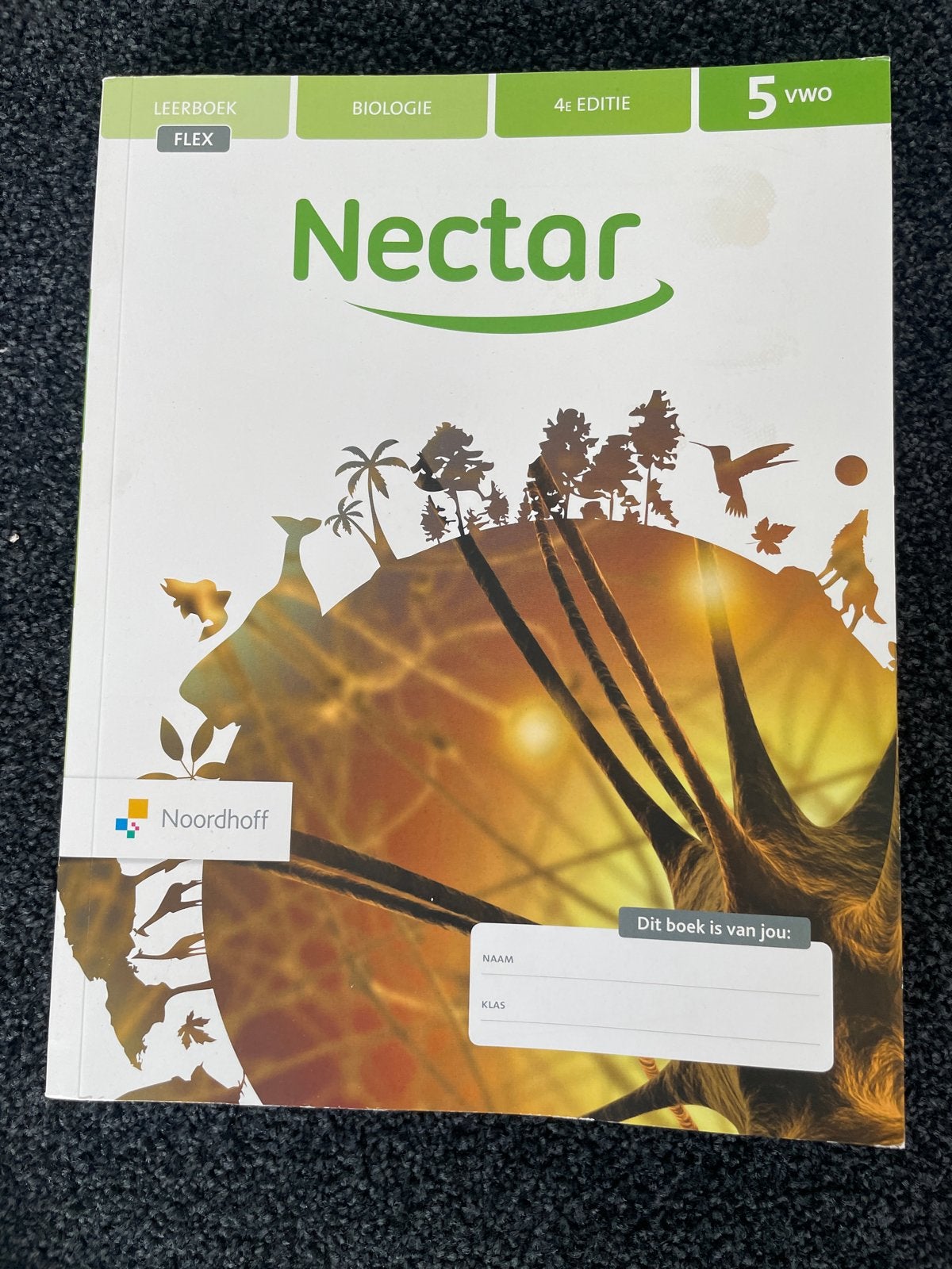 Nectar Biologie Leerboek 5 VWO 4e editie Noordhoff, Boeken, Ophalen of Verzenden, Gelezen, VWO, Biologie