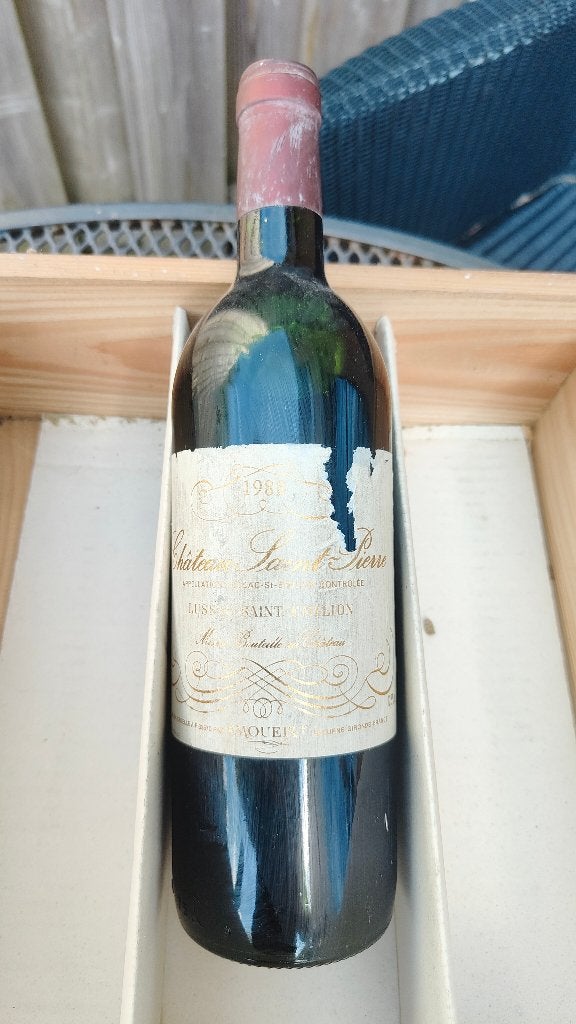 1988 - Lussac Saint-Émilion - Château Saint-Pierre, Verzamelen, Frankrijk, Nieuw, Ophalen of Verzenden, Rode wijn