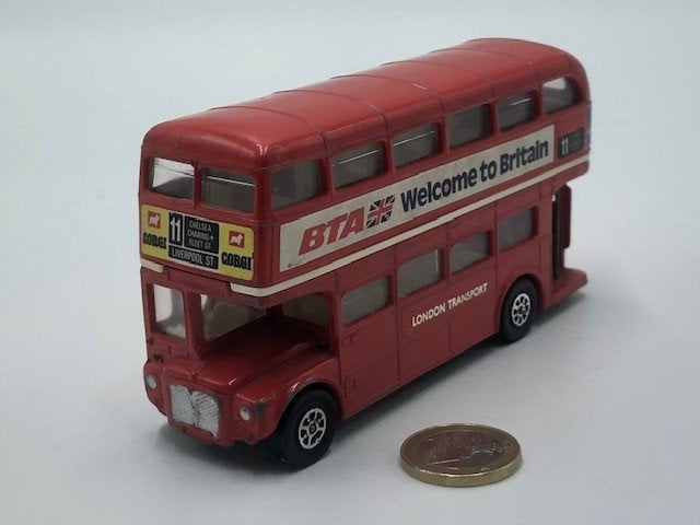 London Transport Routemaster Dubbeldekker, Corgi, Ophalen of Verzenden, Gebruikt, Bus of Vrachtwagen