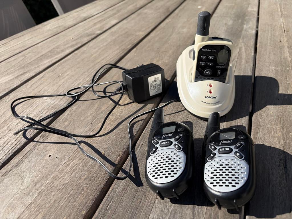Alecto en Topcom Walkie Talkies Set, Ophalen, Gebruikt, Portofoon of Walkie-talkie, Met broekklem