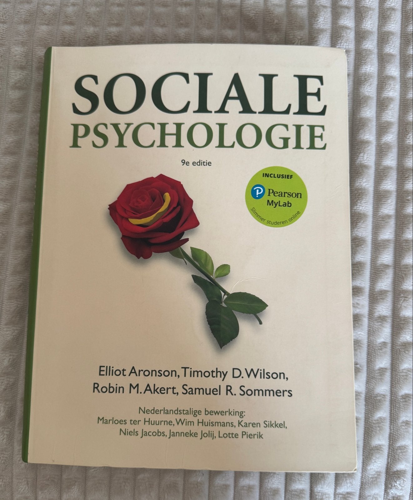 Sociale Psychologie - 9e editie (Pearson MyLab), Ophalen of Verzenden, Gamma, Gelezen, WO