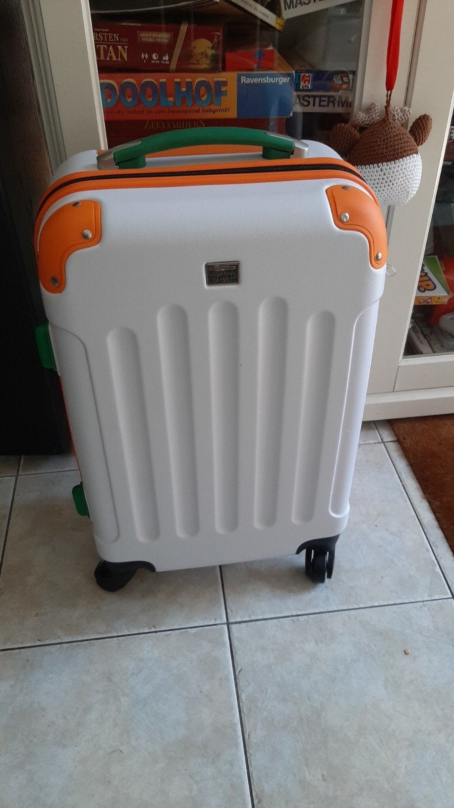postcodeloterijkoffer..zeer netjes, Sieraden, Tassen en Uiterlijk, Koffers, Ophalen, Zo goed als nieuw, Hard kunststof, Minder dan 50 cm
