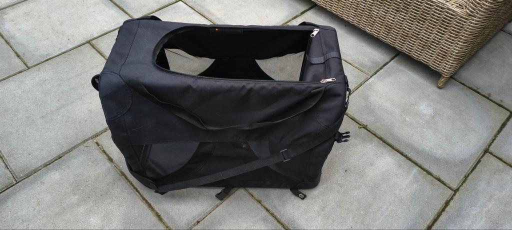 Honden Reis Bench Zwart - Hondenbench - 61x41x41 cm, Ophalen, Zo goed als nieuw