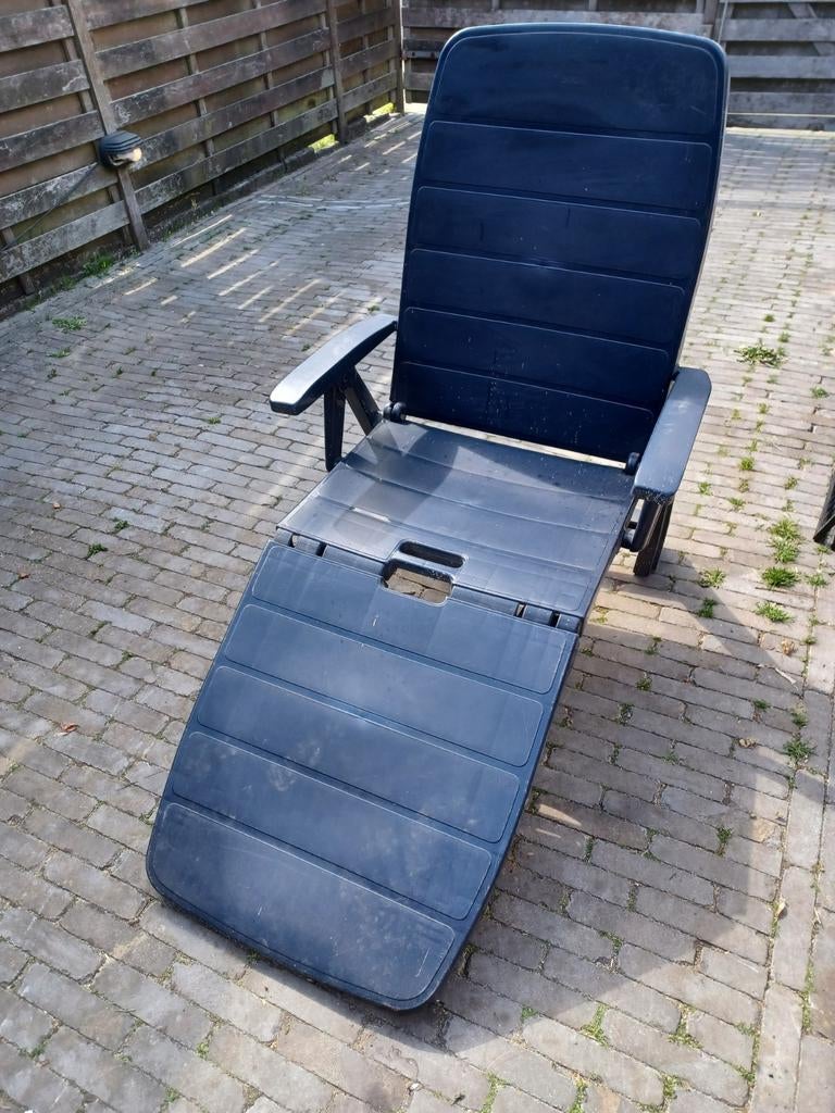 Jardin ligstoel met Hartman kussen, Tuin en Terras, Ligbedden, Ophalen, Gebruikt, Kunststof, Verstelbaar
