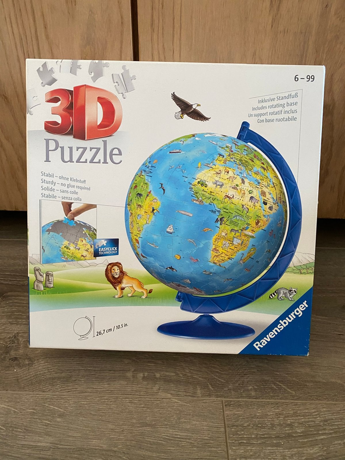 Ravensburger 3D Wereldbol Puzzel 180 Stukjes, Ophalen of Verzenden, Meer dan 50 stukjes, Gebruikt, 6 jaar of ouder