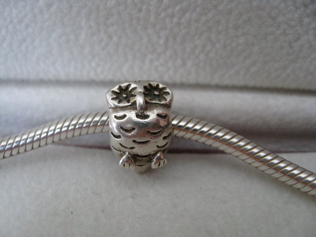 Pandora Bedel Uil, Sieraden, Tassen en Uiterlijk, Bedels, Verzenden, Zo goed als nieuw, Zilver, Pandora