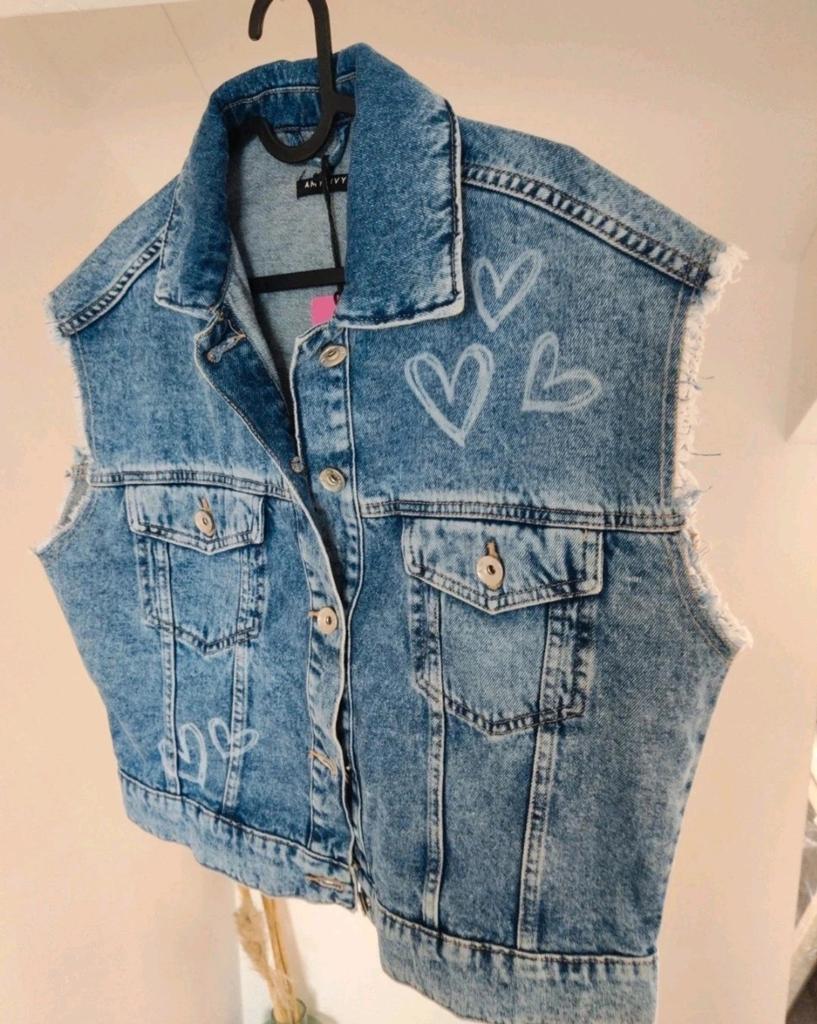Spijkerjasje / Gilet The Sting nieuw maat S Amy&Ivy, Blauw, Nieuw, Ophalen of Verzenden, Amy & Ivy