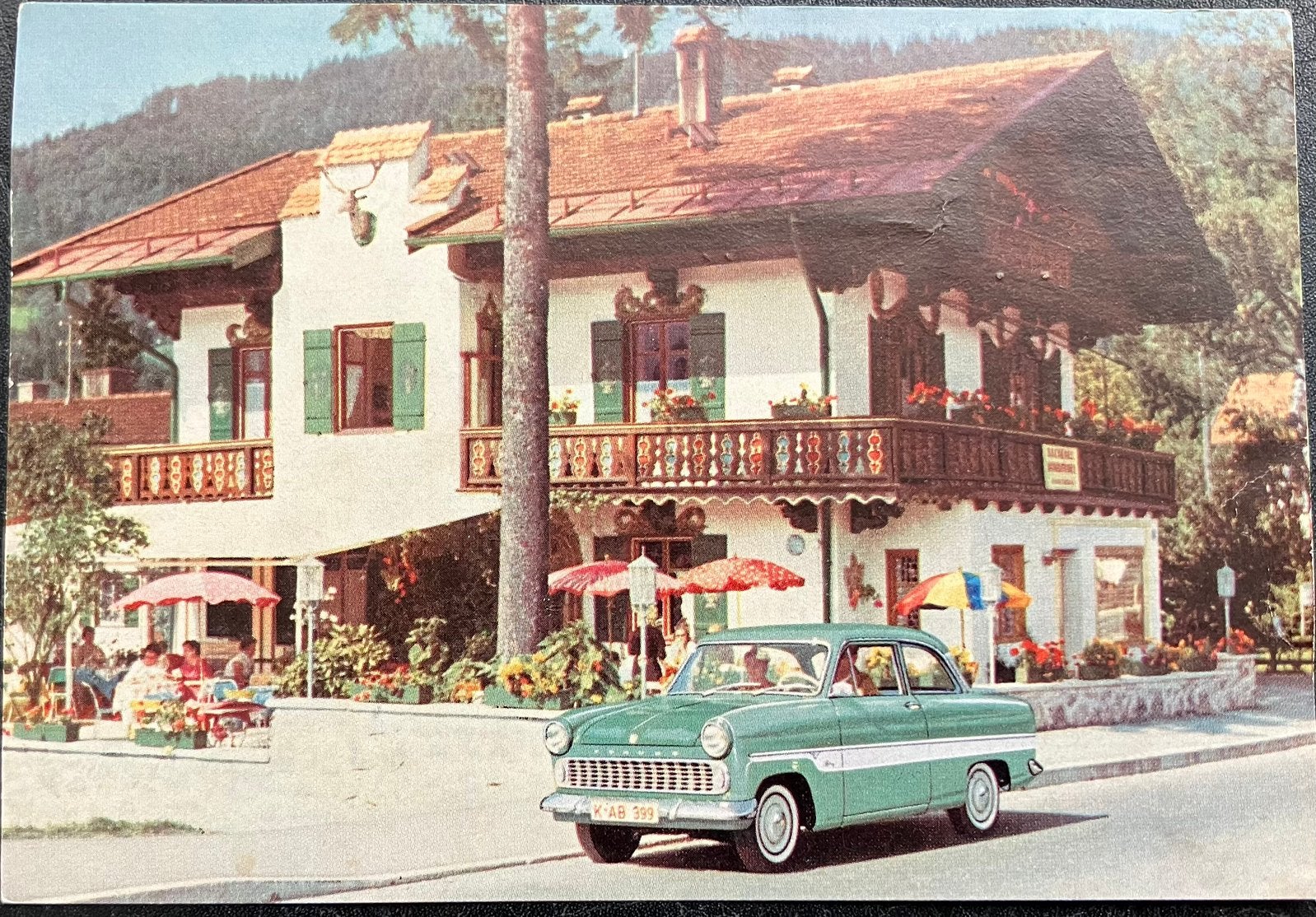 Ansichtkaart Reclame voor de Ford Taunus 22 M, Verzamelen, Ansichtkaarten | Themakaarten, Ophalen of Verzenden, 1940 tot 1960