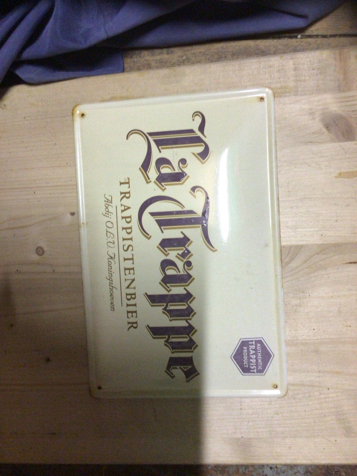La Trappe Trappistenbier Reclamebord - Authentiek Product, Ophalen of Verzenden, Gebruikt