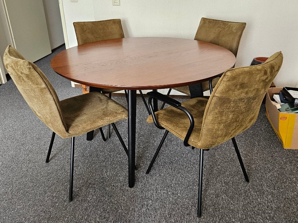 eethoek, Huis en Inrichting, Ophalen, Gebruikt, 4 tot 6 stoelen