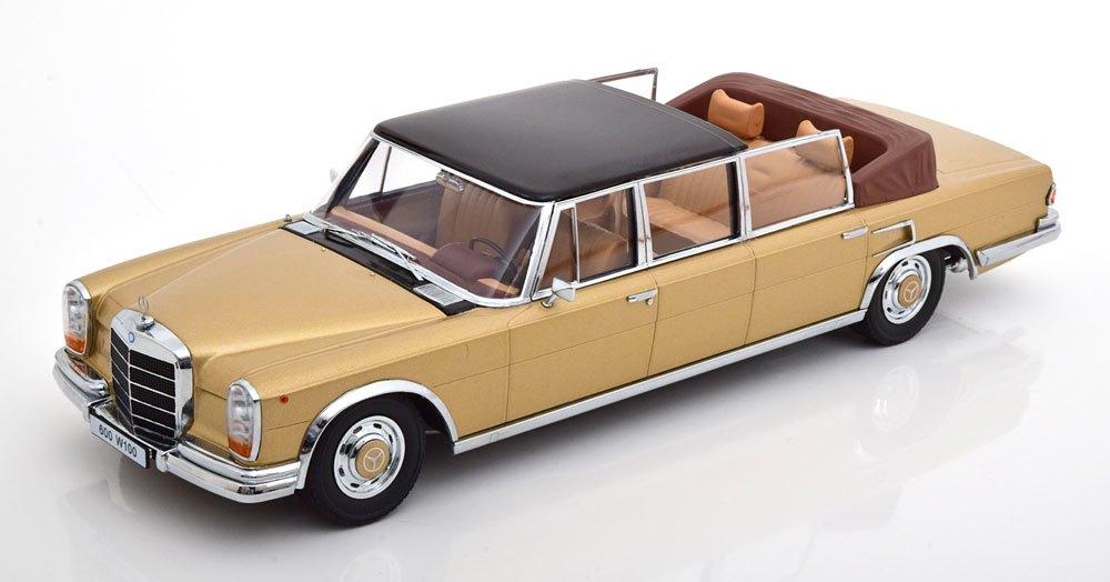 Mercedes-Benz 600 LWB (W100) Landaulet 1964 Goud Metallic, Overige merken, Auto, Www.kkscale.de, Nieuw