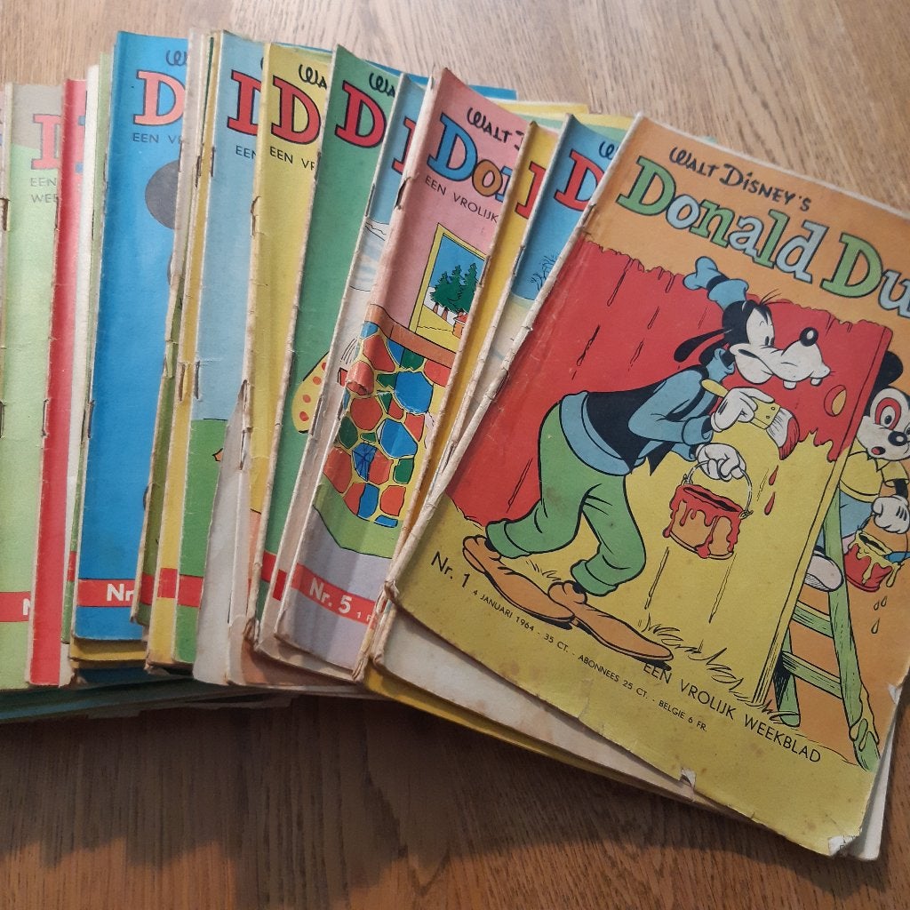 Complete jaargang Donald Duck's 1964, losse nummers., Gelezen, Ophalen of Verzenden, Donald Duck, Meerdere stripboeken