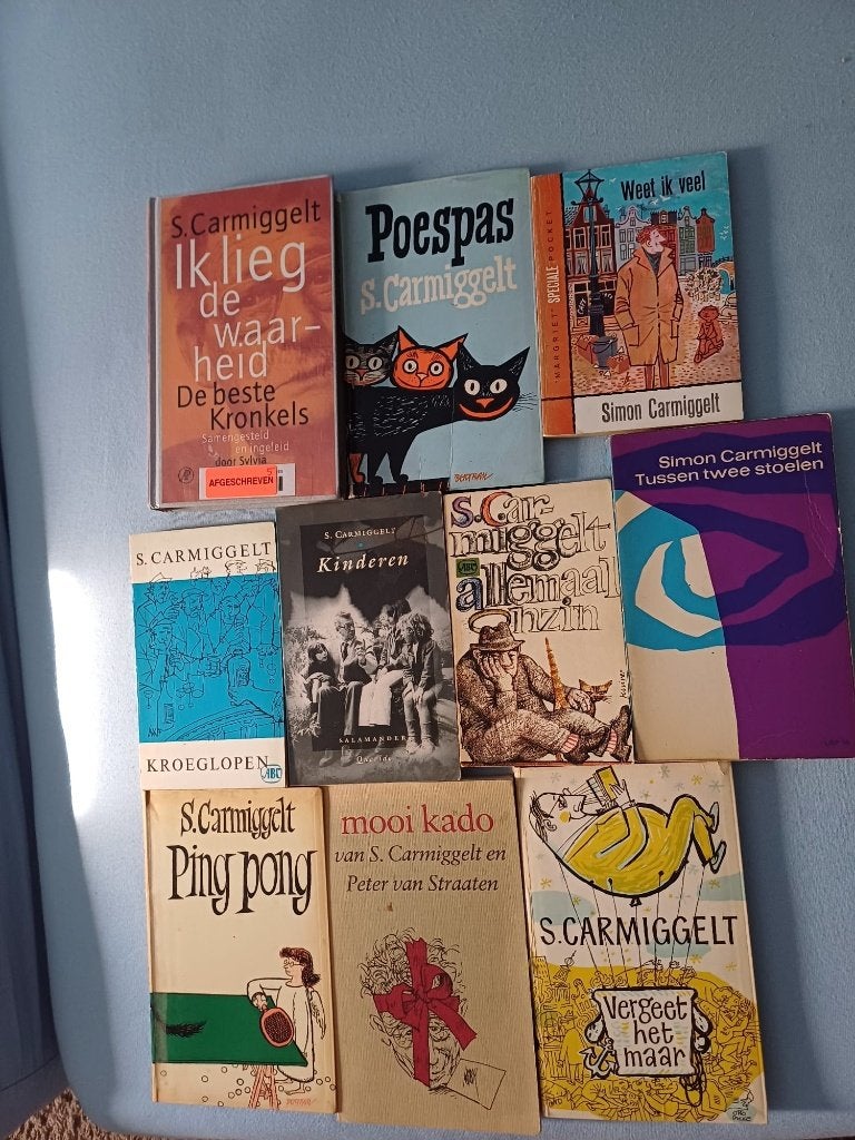 Simon Carmiggelt boeken (11 X), Ophalen of Verzenden, Gelezen, Simon Carmiggelt