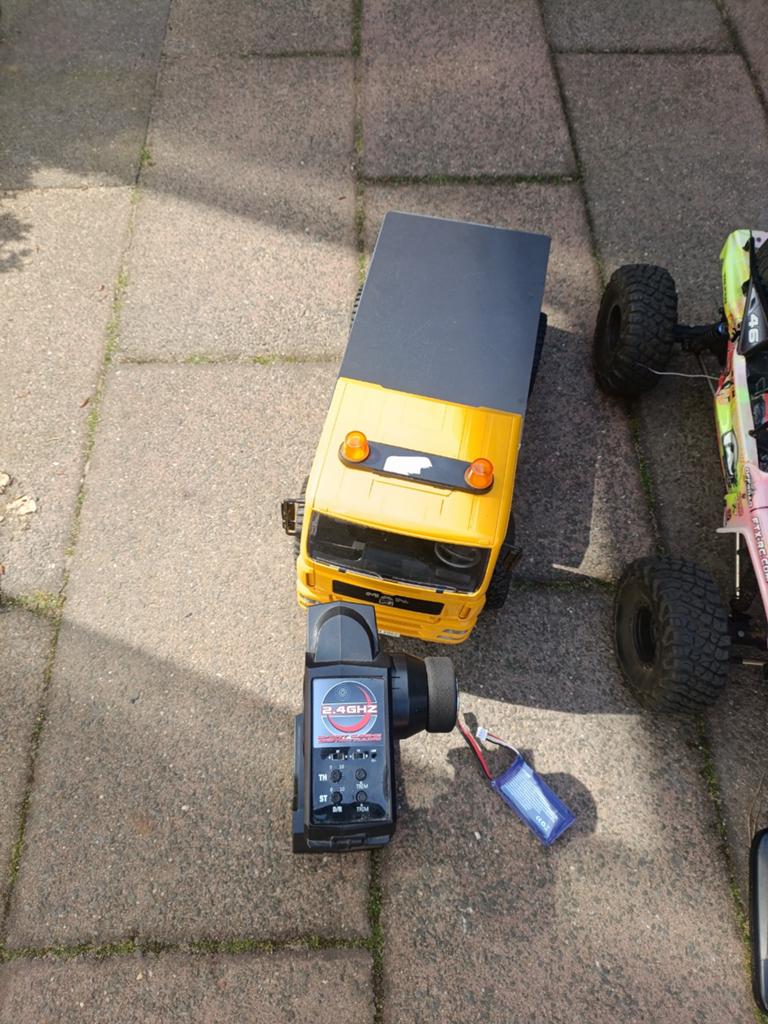 RC Vrachtwagen Crawler RTR met Bruder Cabine, Gebruikt, Auto offroad, RTR (Ready to Run), Overige schalen