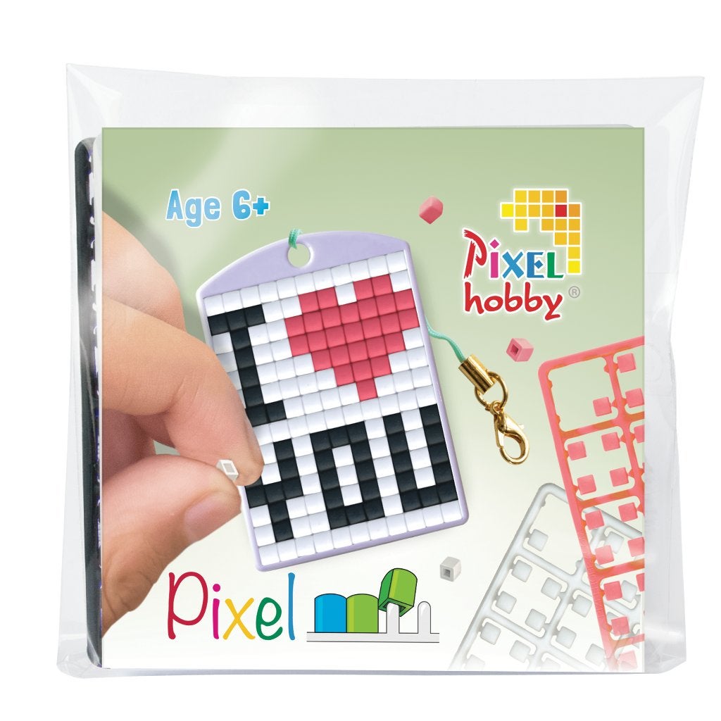 Pixelhobby medaillon startset I love you sleutelhanger 23106, ., Nieuw, Ophalen of Verzenden, .